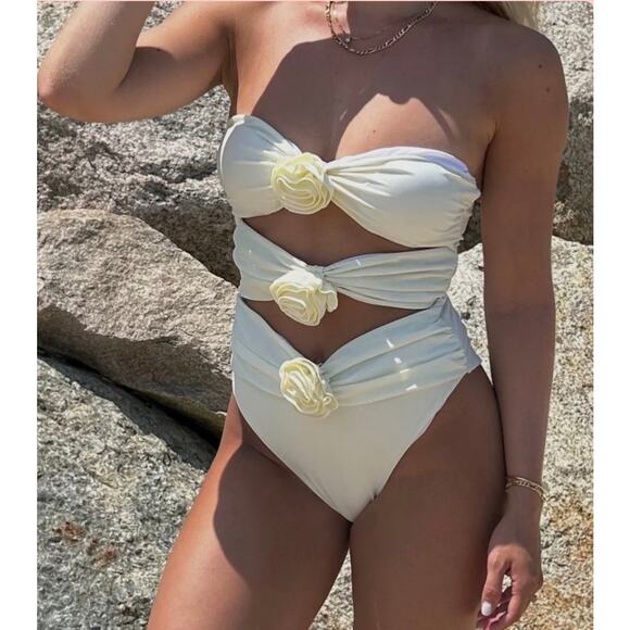 Heath Street Apparel Jimmi Swim Lover Boy Set in White, size S, NWT! Romantic - Picture 4 of 12